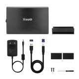 TooQ - TQE-3531B caja para disco duro externo Caja de disco duro (HDD) Negro 3.5"