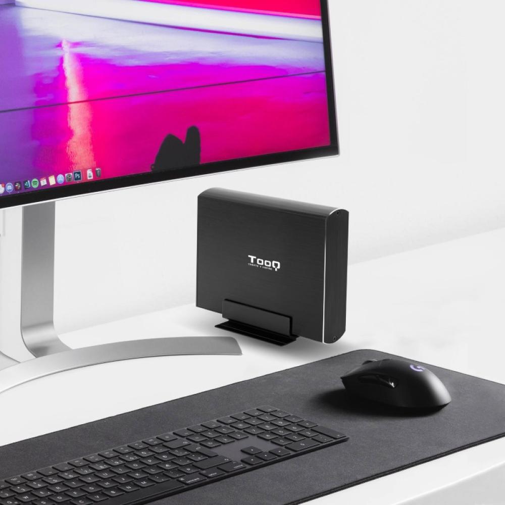 TooQ - TQE-3531B caja para disco duro externo Caja de disco duro (HDD) Negro 3.5"