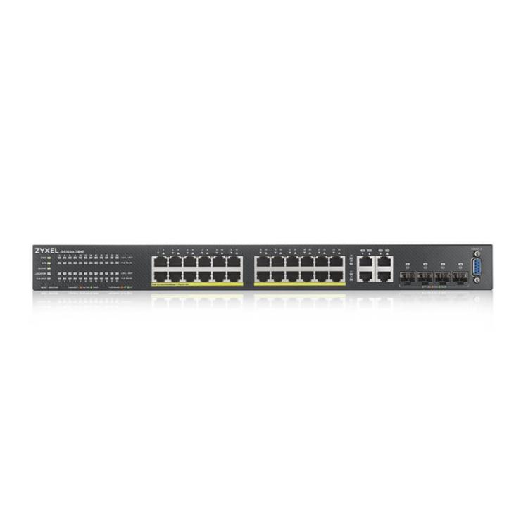 Zyxel - GS2220-28HP-EU0101F switch Gestionado L2 Gigabit Ethernet (10/100/1000) Energía sobre Ethernet (PoE) Negro