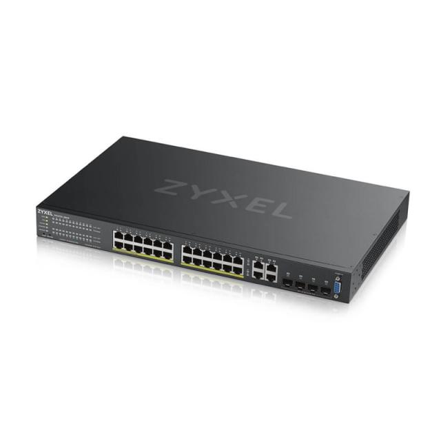 Zyxel - GS2220-28HP-EU0101F switch Gestionado L2 Gigabit Ethernet (10/100/1000) Energía sobre Ethernet (PoE) Negro