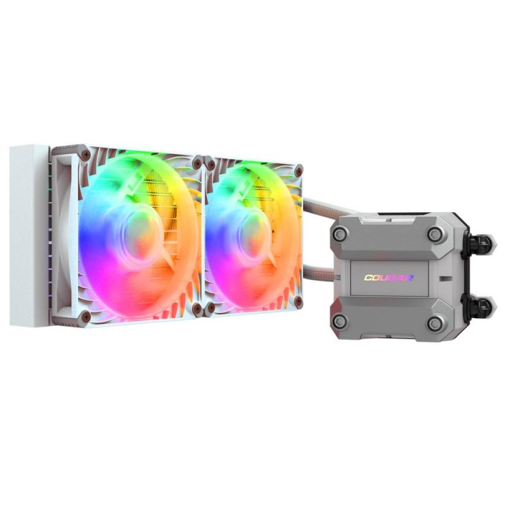 COUGAR - CGR-PSDUTRGB-W-240 Procesador Sistema de refrigeración líquida todo en uno 12 cm Blanco 1 pieza(s)