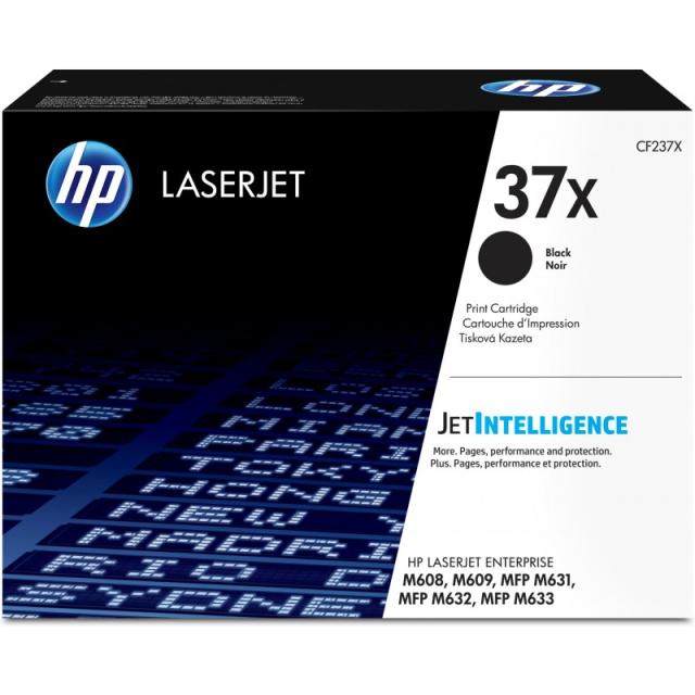 HP - Cartucho de tóner original LaserJet 37X de alta capacidad negro