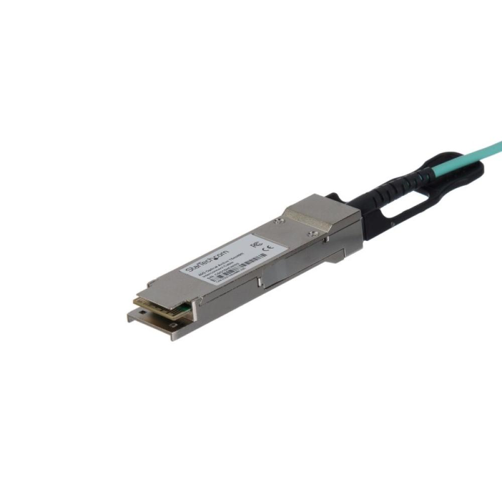 StarTech.com - Cable de 10m AOC QSFP+ a QSFP+ 40G Compatible con MSA sin Codificar - Fibra Óptica Activa QSFP+ de 40 GbE - Cable