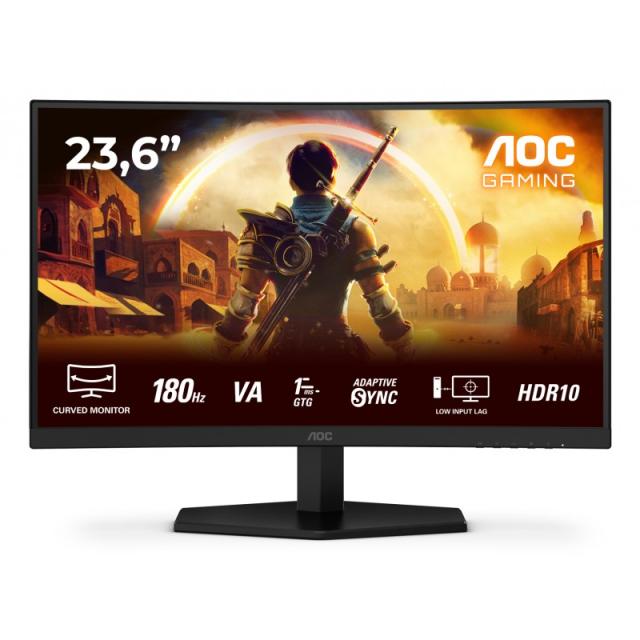 AOC - G4 C24G42E pantalla para PC 59,9 cm (23.6") 1920 x 1080 Pixeles Full HD LED Negro, Rojo