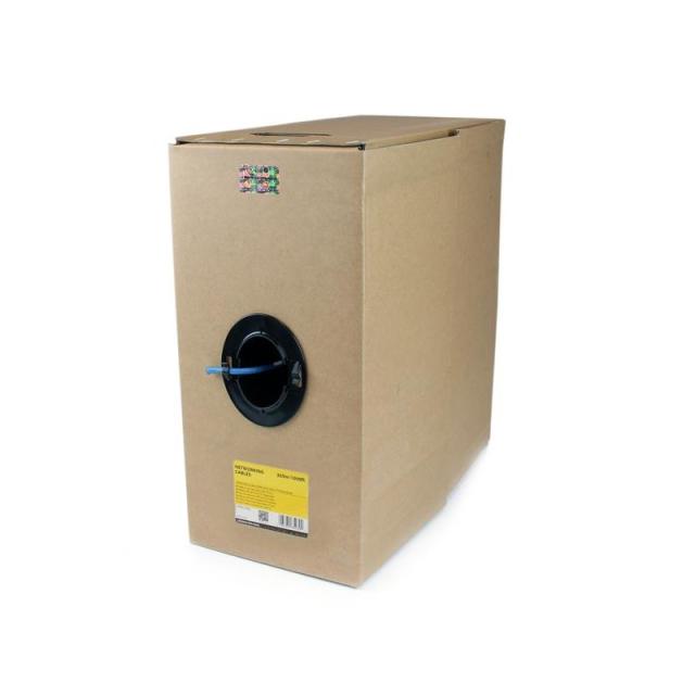 StarTech.com - Bobina de Cable de Red Ethernet Cat6 a Granel - 304,8m - Sólido - CMR - Azul - Se Ajusta a TAA