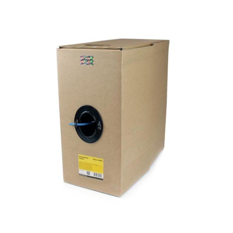 StarTech.com - Bobina de Cable de Red Ethernet Cat6 a Granel - 304,8m - Sólido - CMR - Azul - Se Ajusta a TAA