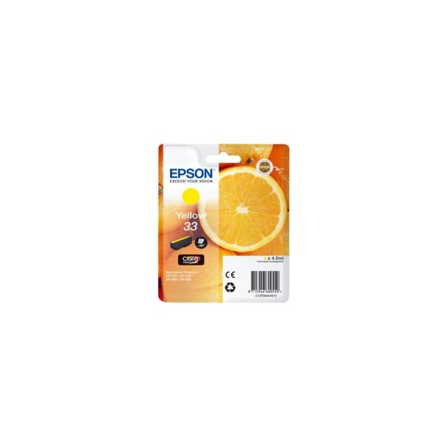 Epson - Oranges C13T33444010 cartucho de tinta 1 pieza(s) Original Amarillo
