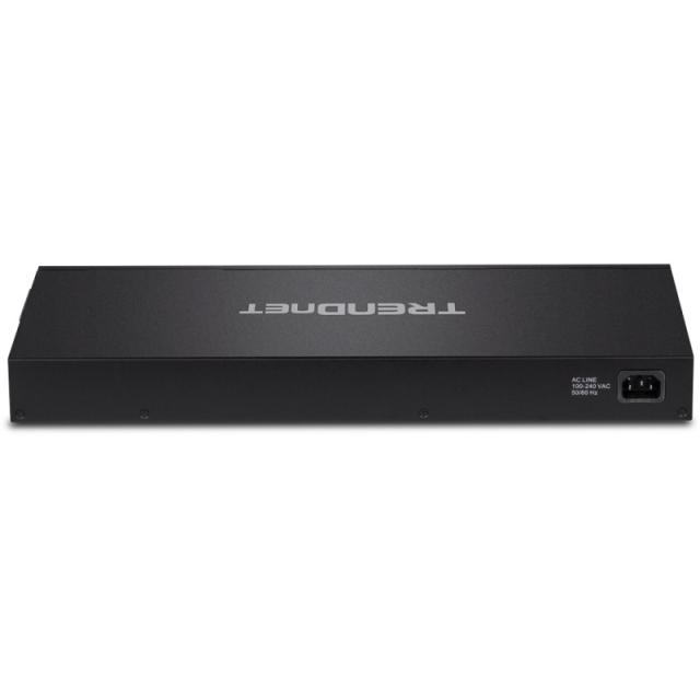 Trendnet - TPE-3018LS switch Gestionado Gigabit Ethernet (10/100/1000) Energía sobre Ethernet (PoE) 1U Negro