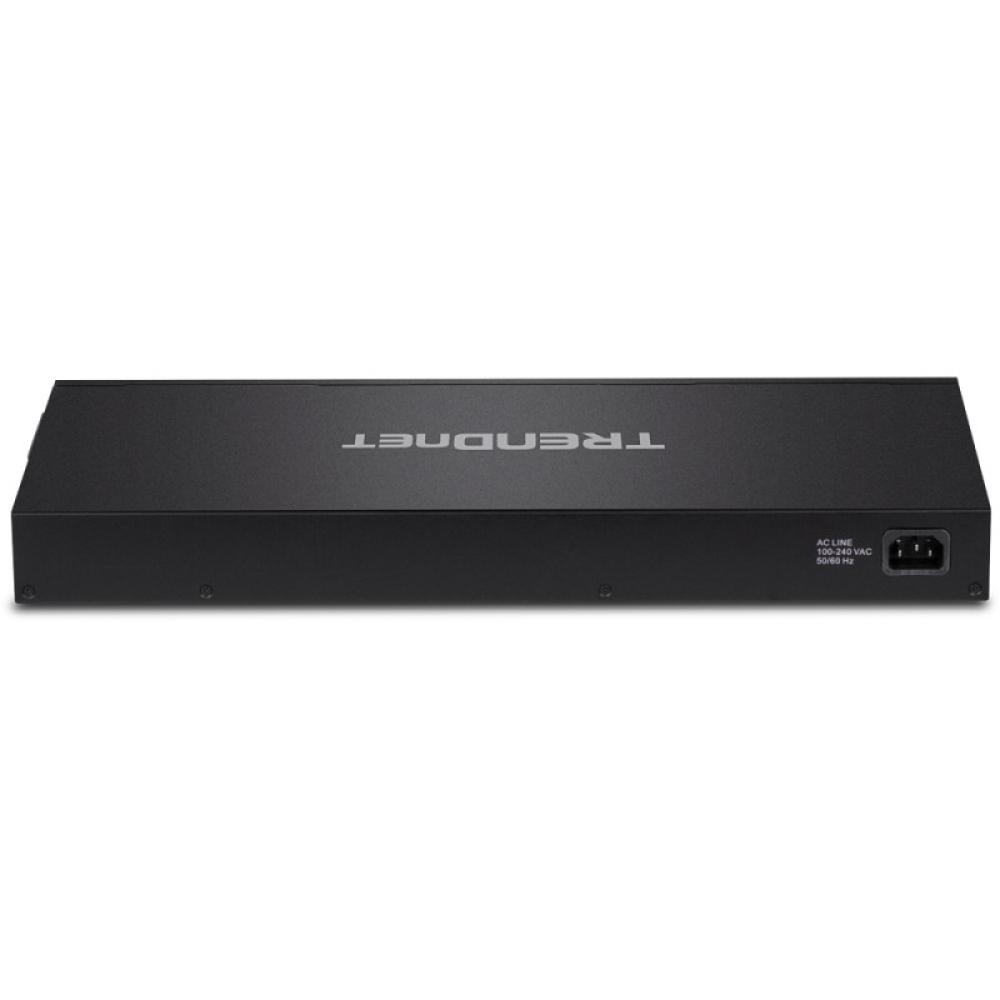 Trendnet - TPE-3018LS switch Gestionado Gigabit Ethernet (10/100/1000) Energía sobre Ethernet (PoE) 1U Negro
