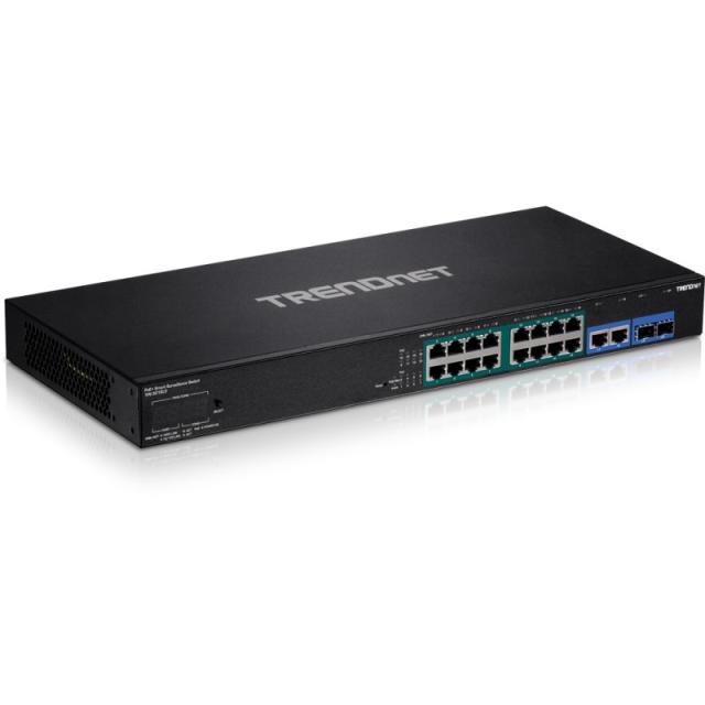 Trendnet - TPE-3018LS switch Gestionado Gigabit Ethernet (10/100/1000) Energía sobre Ethernet (PoE) 1U Negro