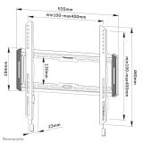 Neomounts - WL30-550BL14 Soporte de pared para TV 32-75" - ultra plano - fácil montaje