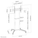 Neomounts - FL50-540BL1 Carro para TV 37-70"