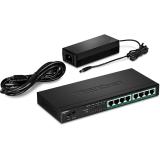Trendnet - TPE-TG83 switch No administrado Gigabit Ethernet (10/100/1000) Energía sobre Ethernet (PoE) Negro
