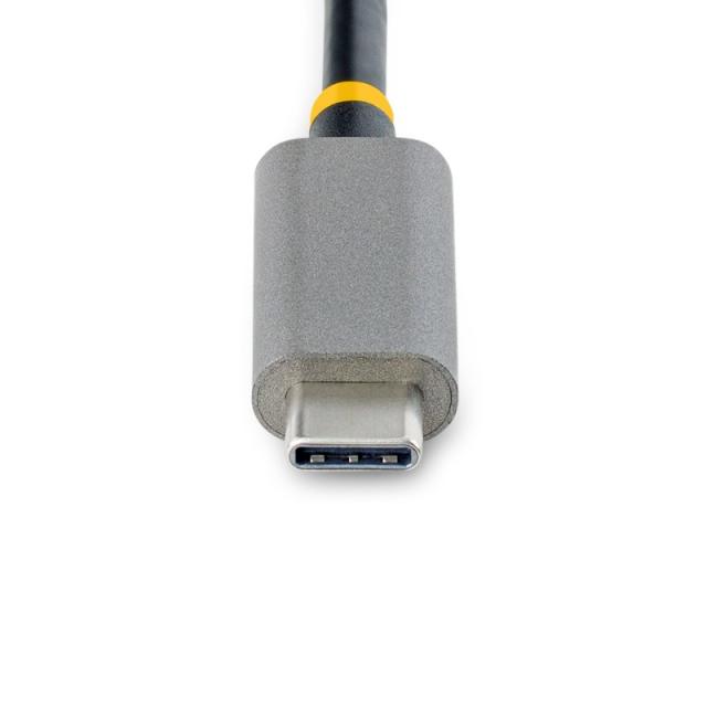 StarTech.com - Hub Adaptador USB-C con Ethernet de 3 Puertos USB-A - Red Ethernet Gigabit RJ45 - USB 3.0 5Gbps - Alimentado por