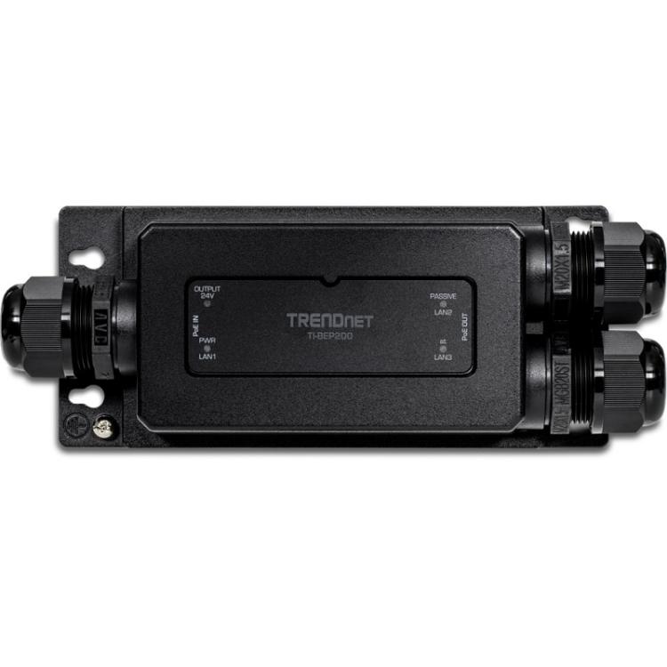 Trendnet - TI-BEP200 ampliador de red Transmisor y receptor de red Negro 10, 100, 1000 Mbit/s