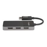 StarTech.com - Hub MST de 3 Puertos DisplayPort 1.4 - Divisor Splitter DP para 3 Monitores - Adaptador DisplayPort a 3x DisplayP