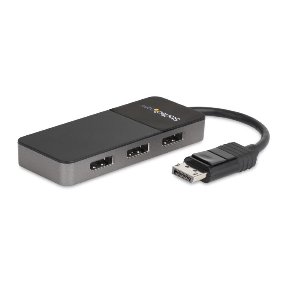 StarTech.com - Hub MST de 3 Puertos DisplayPort 1.4 - Divisor Splitter DP para 3 Monitores - Adaptador DisplayPort a 3x DisplayP