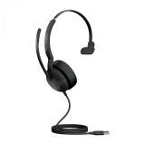 Jabra - Evolve2 50 Auriculares Inalámbrico y alámbrico Diadema Oficina/Centro de llamadas USB tipo A Bluetooth Negro