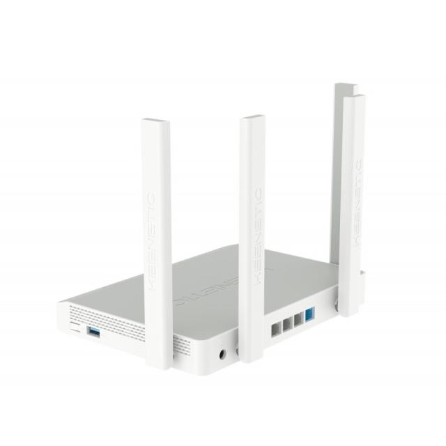 Keenetic - Hopper Router Wi-Fi 6 en malla AX1800 con Smart Switch Gigabit de 4 puertos y puerto USB 3.0