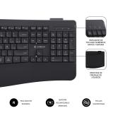 SUBBLIM - Teclado con ratón COMBO DUAL OFFICE PROWAVE BLACK
