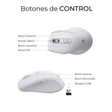 SUBBLIM - Teclado con ratón COMBO DUAL OFFICE PROWAVE WHITE