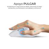 SUBBLIM - Teclado con ratón COMBO DUAL OFFICE PROWAVE WHITE