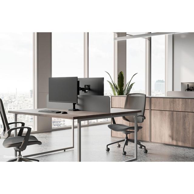 Neomounts - DS60-600BL1 Brazo de monitor 10-32" - Quick-fix - Tope-a-180°