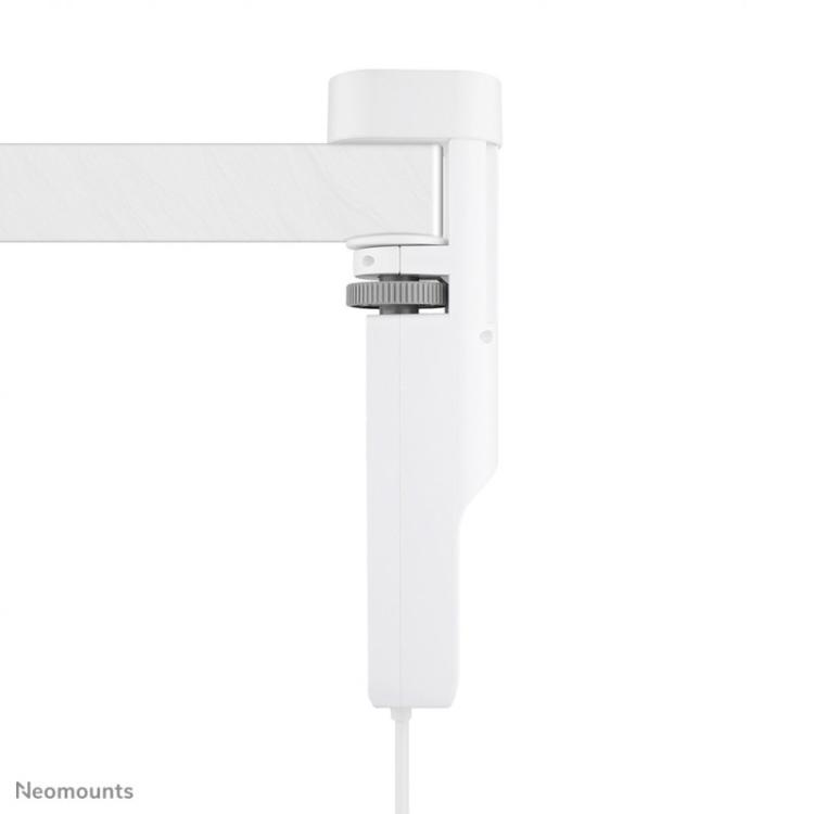 Neomounts - DS22-840WH6 Regleta de sobremesa con abrazadera y puertos USB-C y USB-A - carga rápida