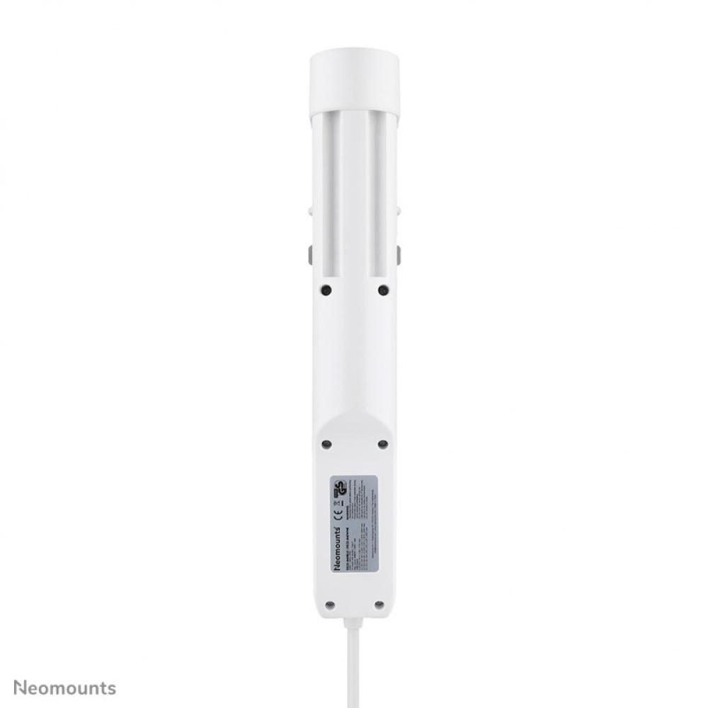 Neomounts - DS22-840WH6 Regleta de sobremesa con abrazadera y puertos USB-C y USB-A - carga rápida