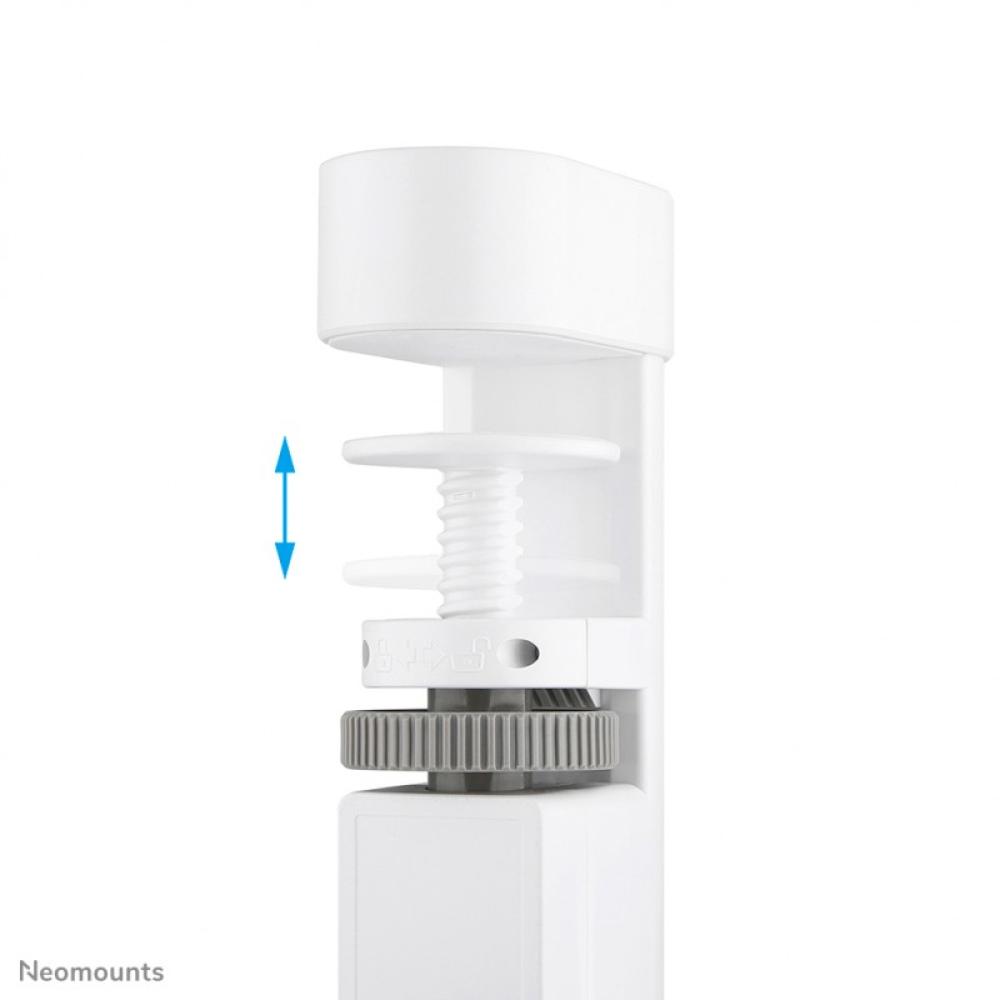 Neomounts - DS22-840WH6 Regleta de sobremesa con abrazadera y puertos USB-C y USB-A - carga rápida