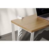 Neomounts - DS22-840WH6 Regleta de sobremesa con abrazadera y puertos USB-C y USB-A - carga rápida