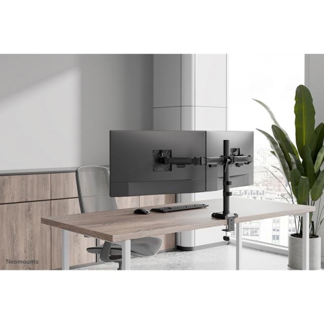 Neomounts - DS60-600BL2 Brazo de monitor 10-32" - Quick-fix - Tope-a-180°