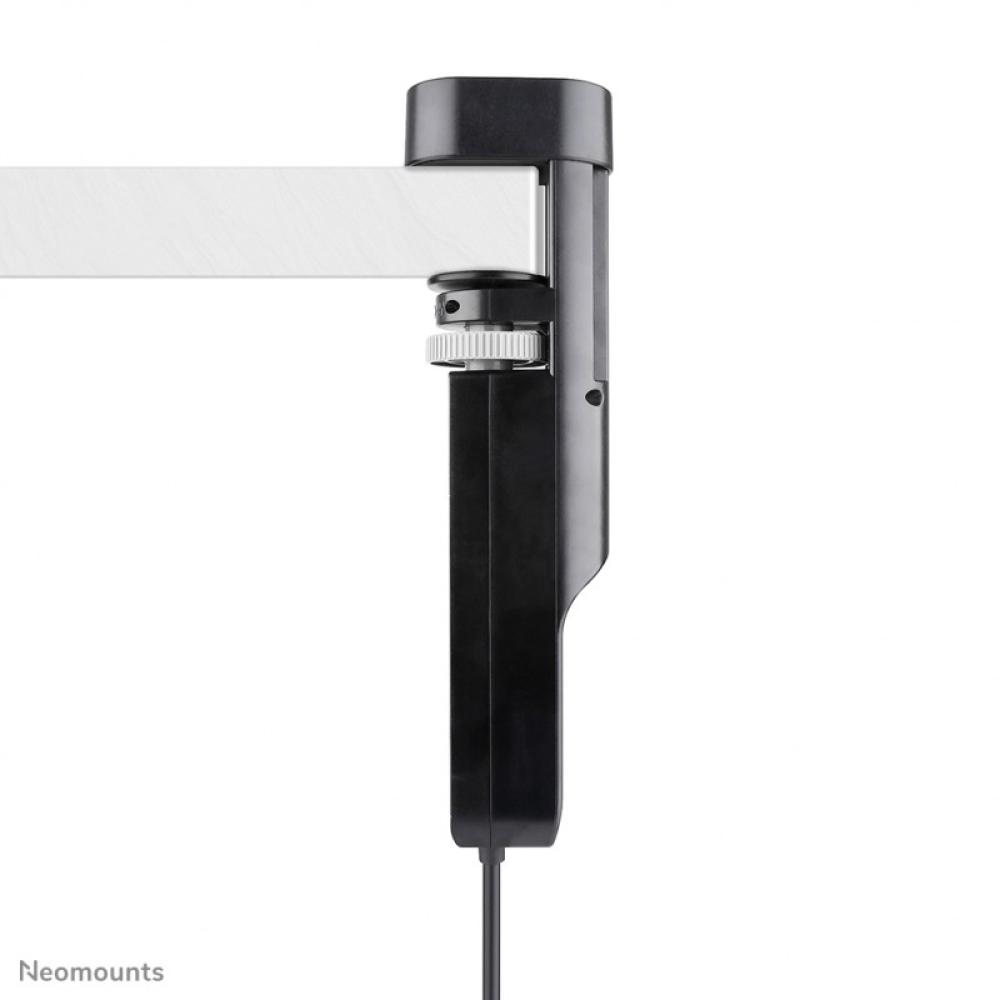 Neomounts - DS22-840BL6 Regleta de sobremesa con abrazadera y puertos USB-C y USB-A - carga rápida