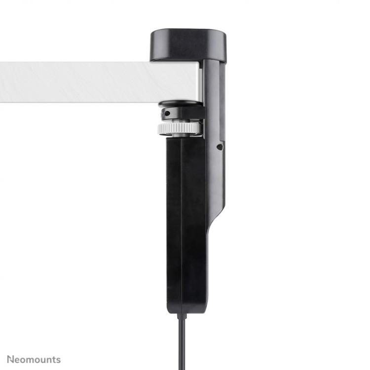 Neomounts - DS22-840BL6 Regleta de sobremesa con abrazadera y puertos USB-C y USB-A - carga rápida