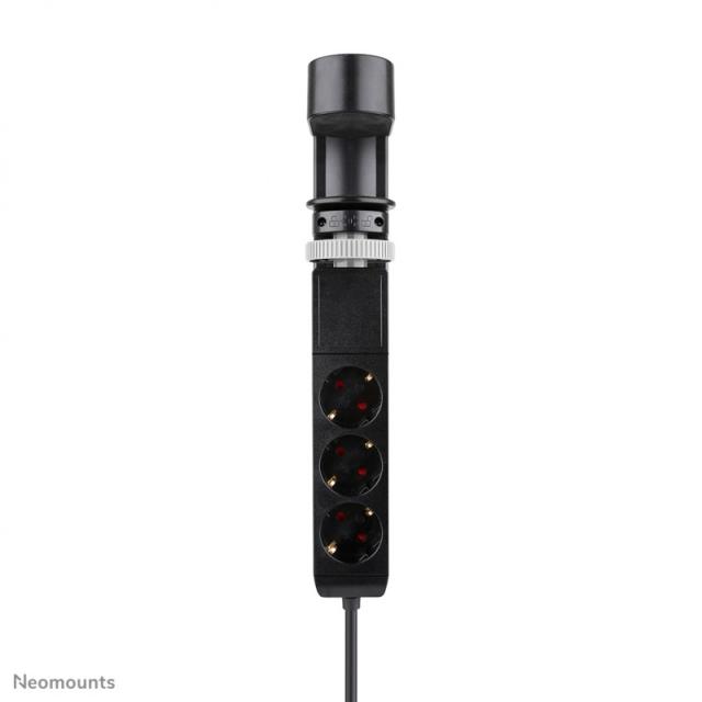 Neomounts - DS22-840BL6 Regleta de sobremesa con abrazadera y puertos USB-C y USB-A - carga rápida