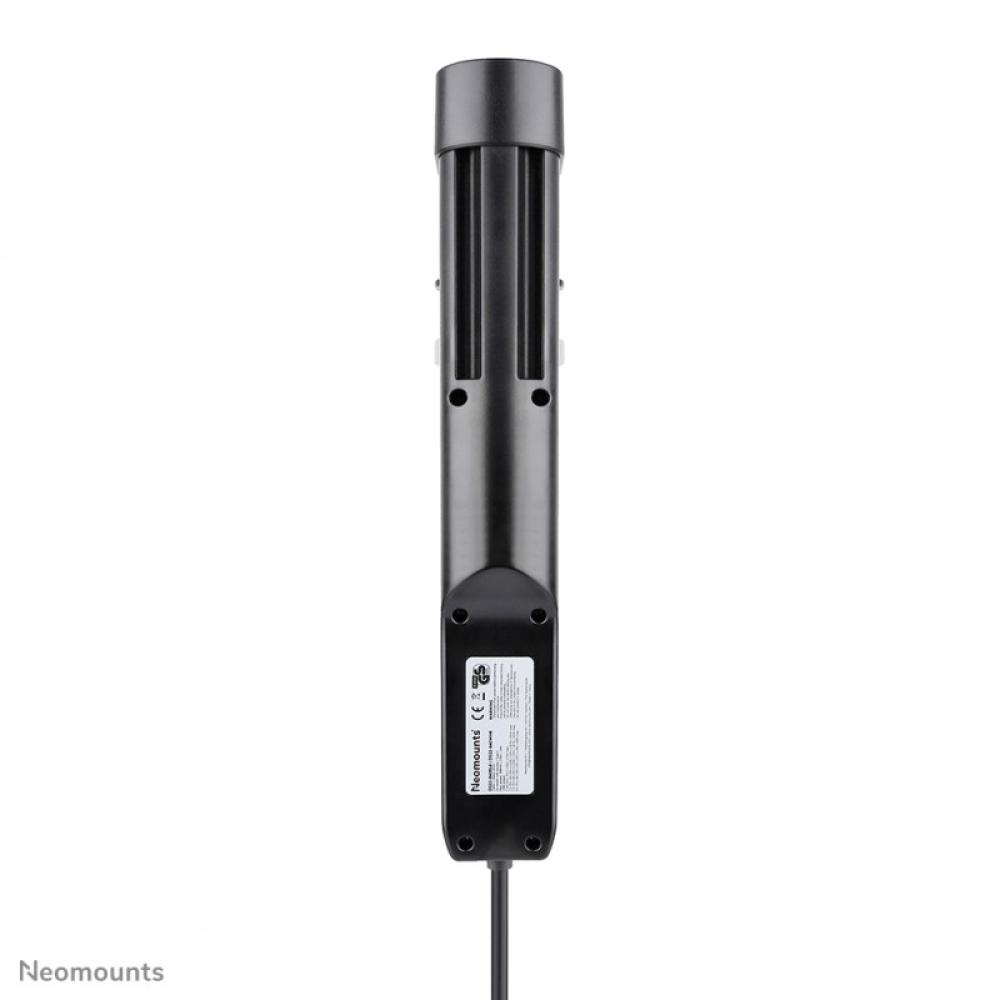 Neomounts - DS22-840BL6 Regleta de sobremesa con abrazadera y puertos USB-C y USB-A - carga rápida