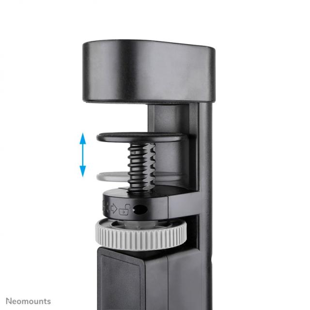 Neomounts - DS22-840BL6 Regleta de sobremesa con abrazadera y puertos USB-C y USB-A - carga rápida