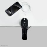 Neomounts - DS22-840BL6 Regleta de sobremesa con abrazadera y puertos USB-C y USB-A - carga rápida
