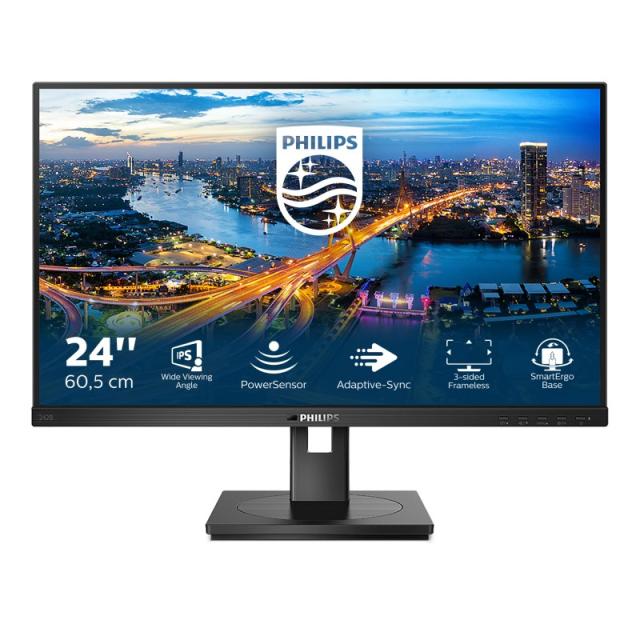 Philips - B Line 242B1/00 pantalla para PC 60,5 cm (23.8") 1920 x 1080 Pixeles Full HD LED Negro