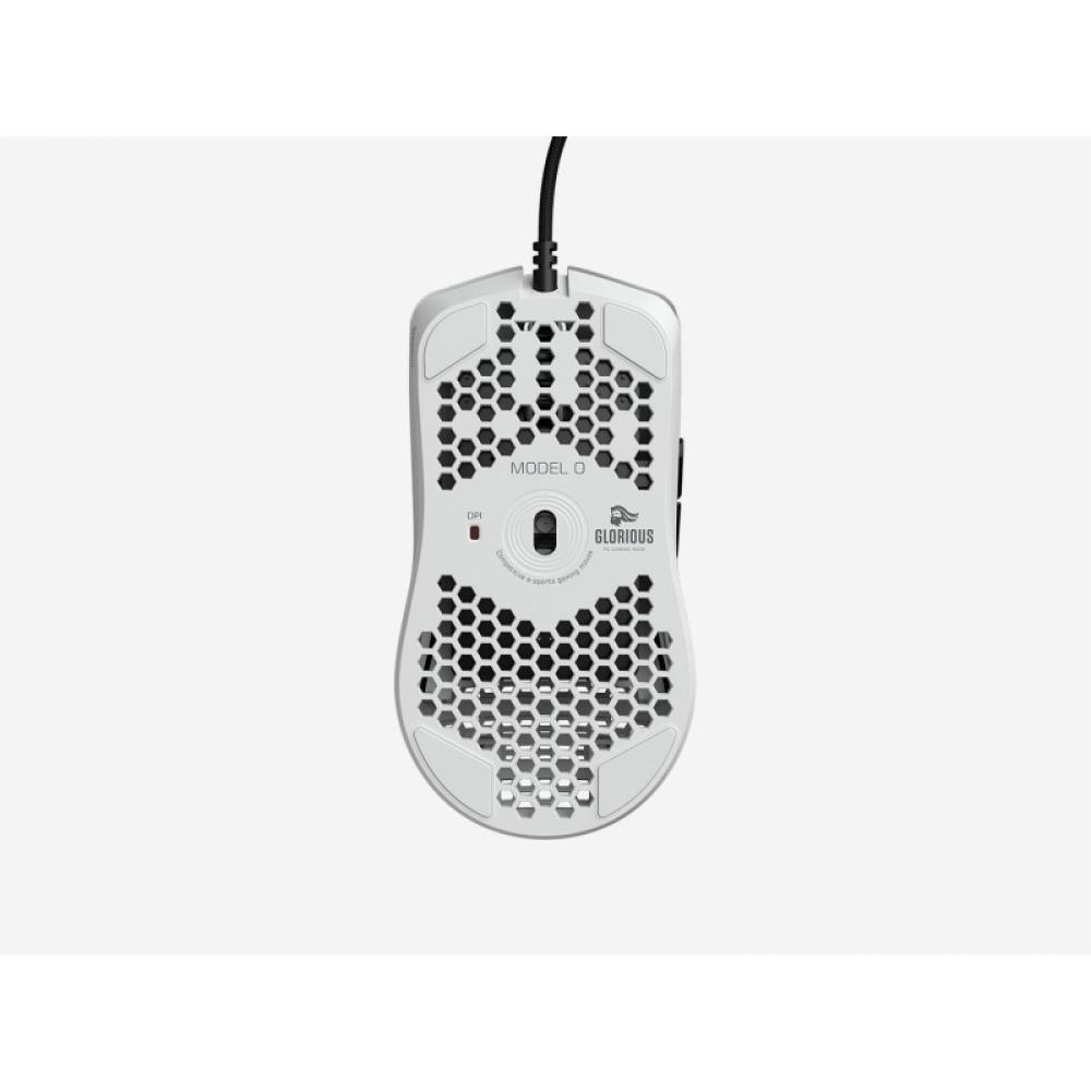 Glorious Gaming - Model O- ratón Juego mano derecha USB tipo A Óptico 3200 DPI - GOM-WHITE
