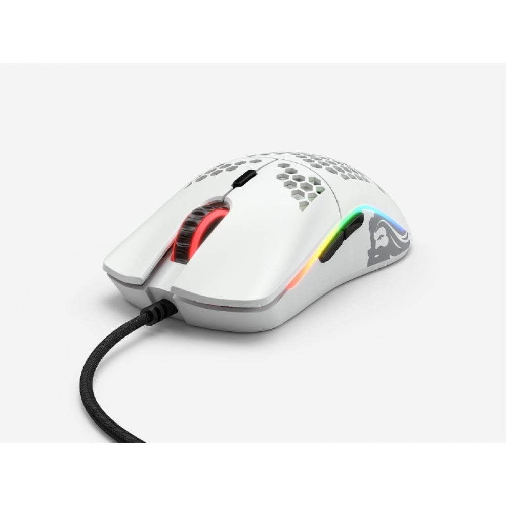 Glorious Gaming - Model O- ratón Juego mano derecha USB tipo A Óptico 3200 DPI - GOM-WHITE