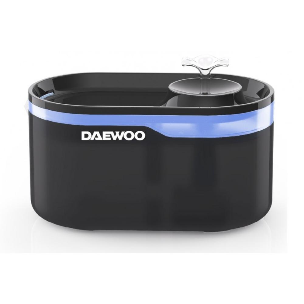 Daewoo - D-WF006 comedero y bebedero para perro y gato Negro Universal Bebedero automático para mascotas