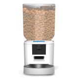 Daewoo - D-QQ029-7L comedero y bebedero para perro y gato Acrilonitrilo butadieno estireno (ABS), Acero inoxidable Blanco Univer