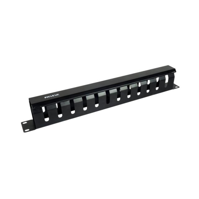 Phasak - Guiacables con tapa para Rack de 19" 1U - PA 5095