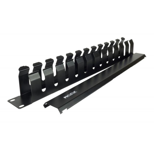 Phasak - Guiacables con tapa para Rack de 19" 1U - PA 5095