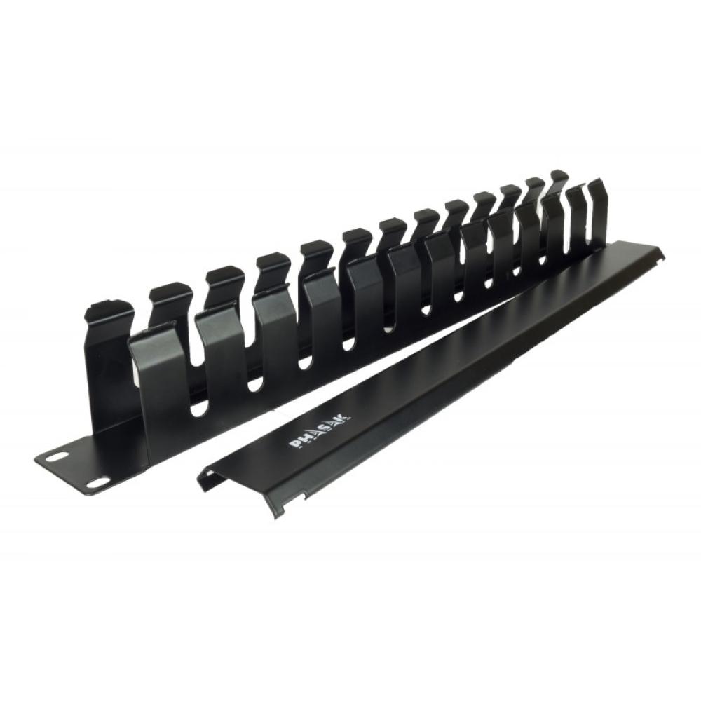 Phasak - Guiacables con tapa para Rack de 19" 1U - PA 5095