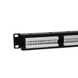 Phasak - Panel de transferencia 19" 24P Cat.6A UTP RJ45 DUAL 1U - PU 2421