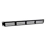 Phasak - Panel de transferencia 19" 24P Cat.6A UTP RJ45 DUAL 1U - PU 2421