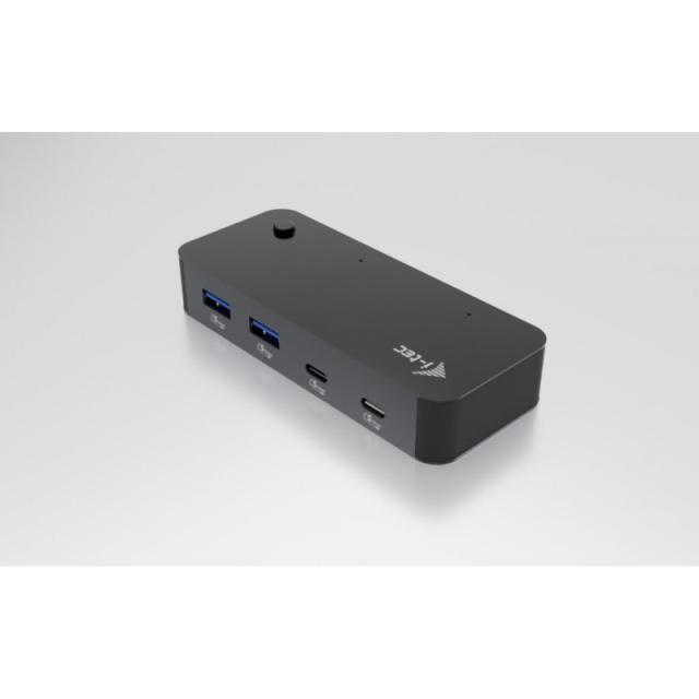 i-tec - Universal KVM HUB 2x USB-C + 2x USB-A 3.0