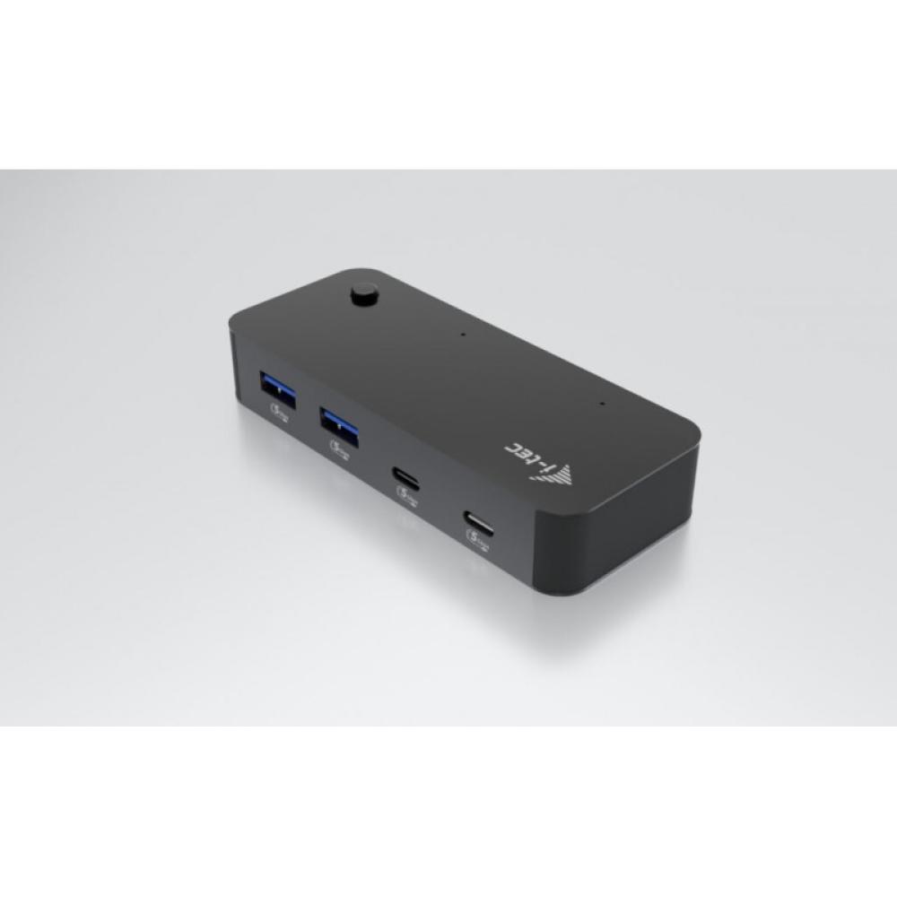 i-tec - Universal KVM HUB 2x USB-C + 2x USB-A 3.0